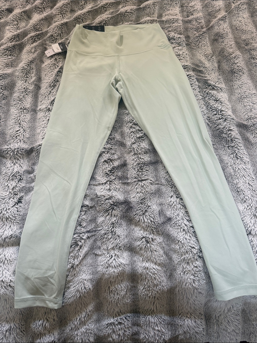 Aritzia Tna Brushed Green High-Rise Ankle Leggings